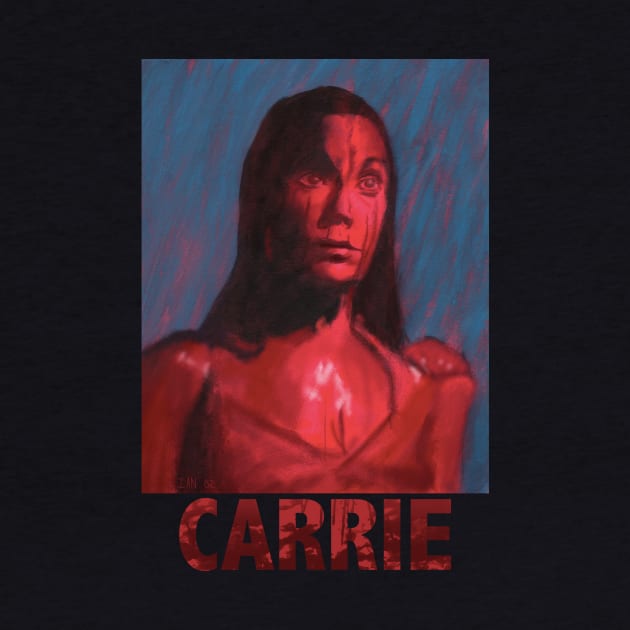 Carrie Digital Portrait- Text Design by ianoz